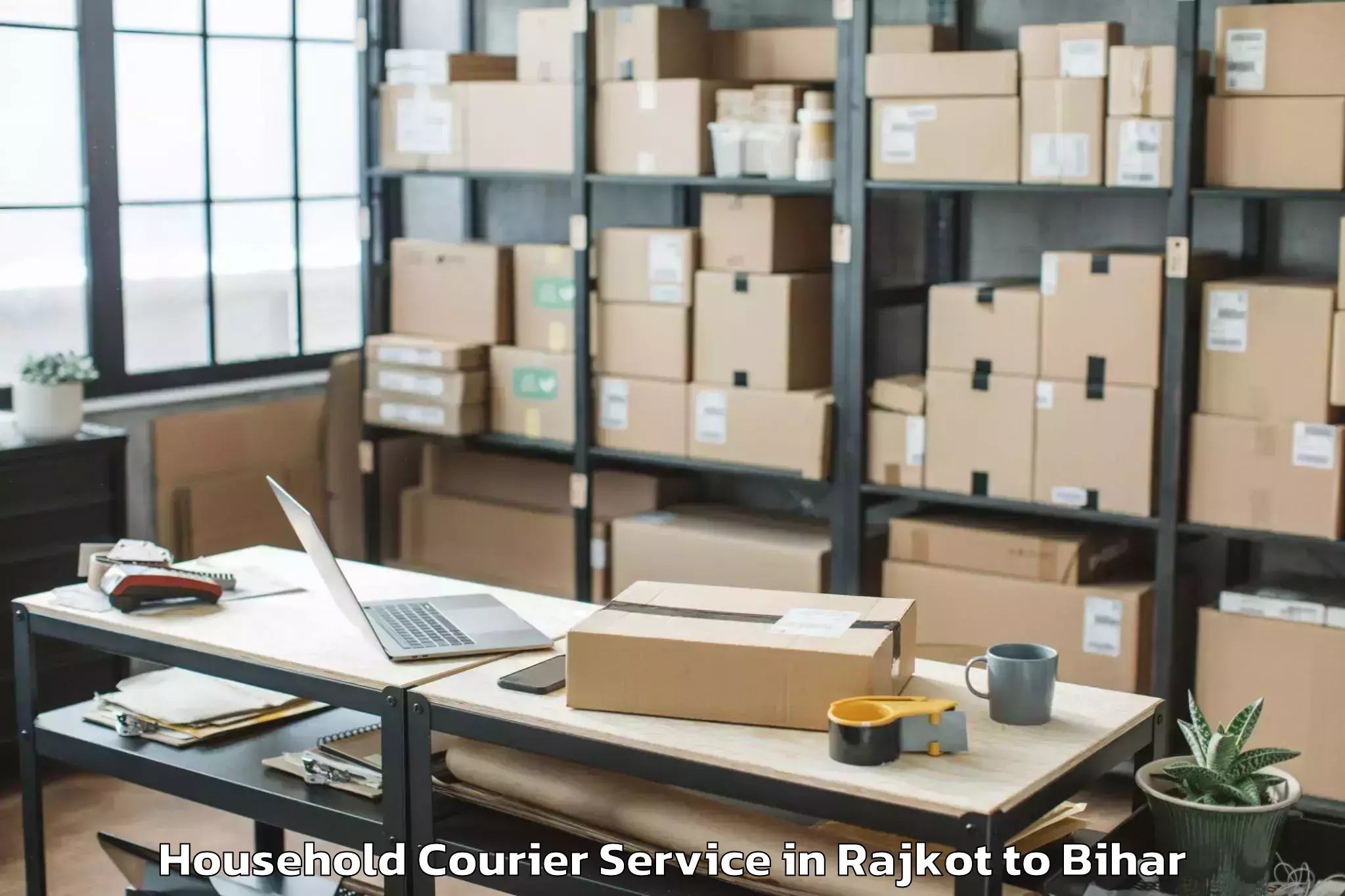 Quality Rajkot to Piprakothi Household Courier